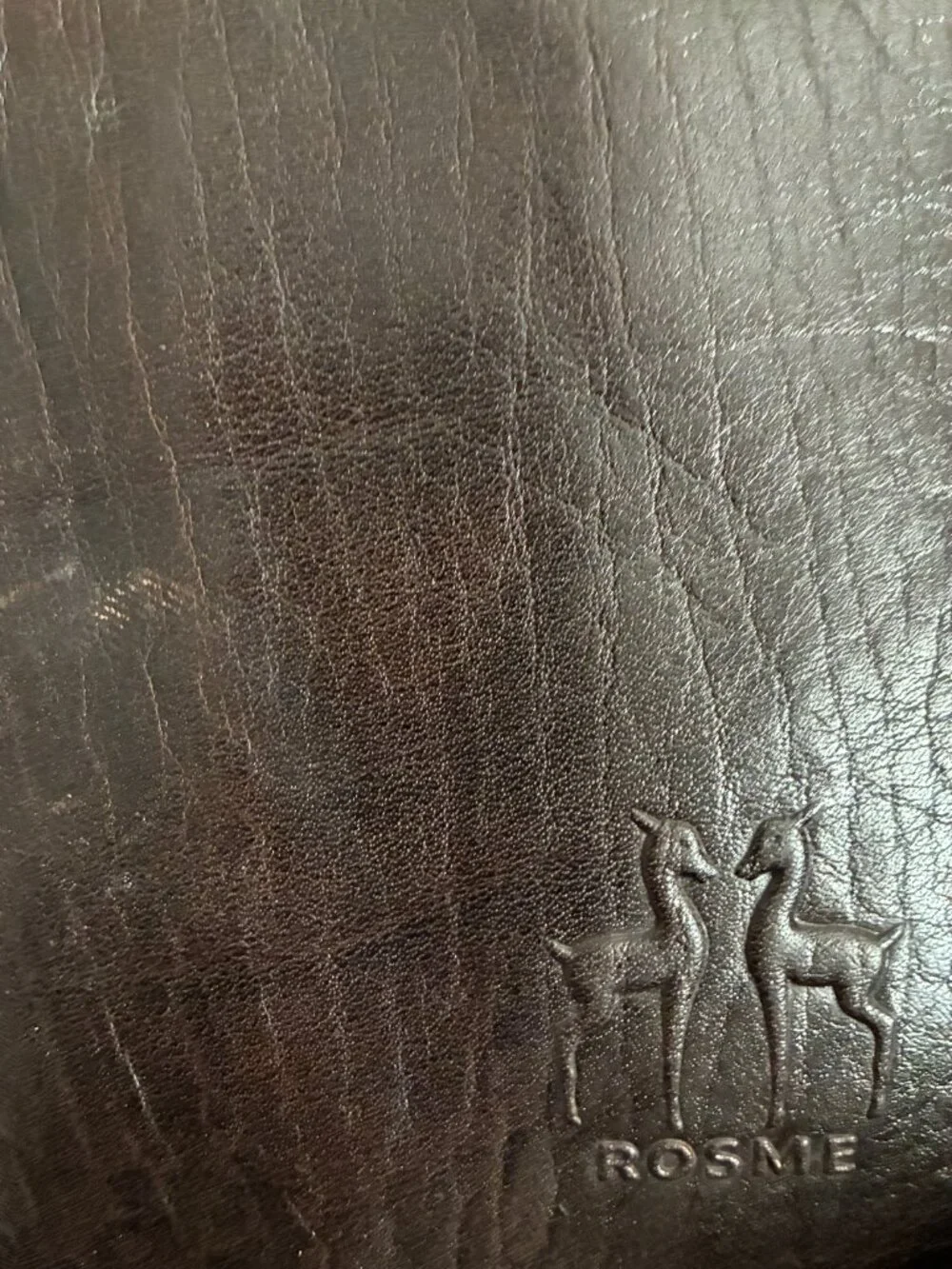 Rosme Genuine Cowhide Leather Crossbody Bag (Art. 4913) Dark Brown (NWT)